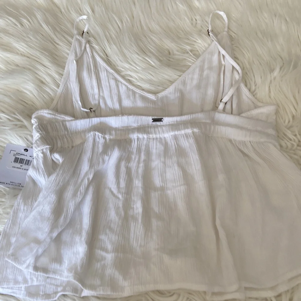 ONEILL shirt size M brand new with tag with adjustable strings white color - Picture 6 of 9